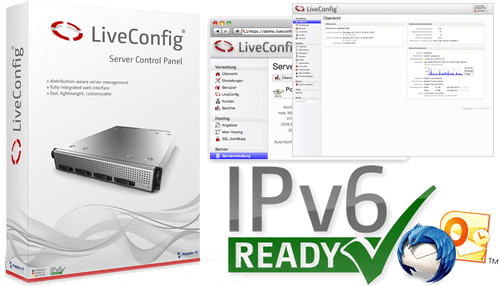 LiveConfig Serververwaltungsoberfläche